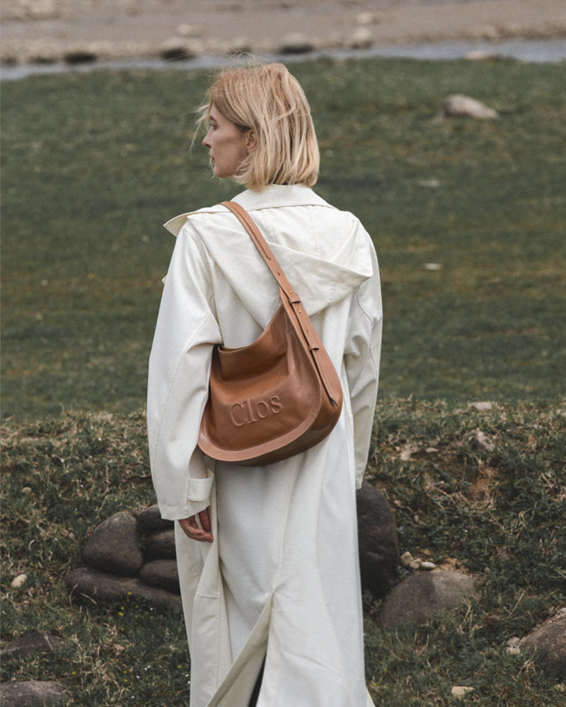 Blendtote series vegetable-tanned calfskin tote bag