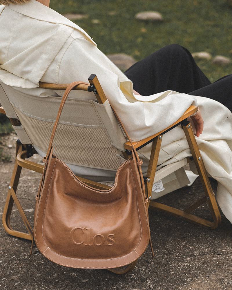 Blendtote series vegetable-tanned calfskin tote bag