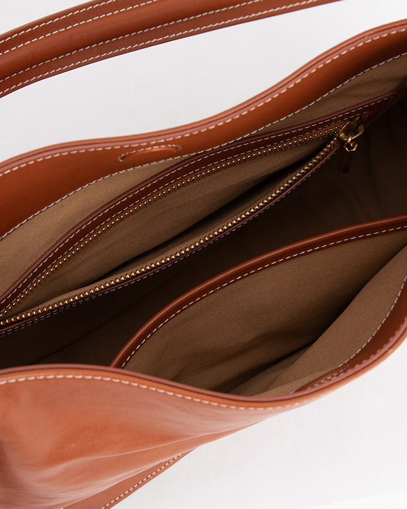 Blendtote series vegetable-tanned calfskin tote bag