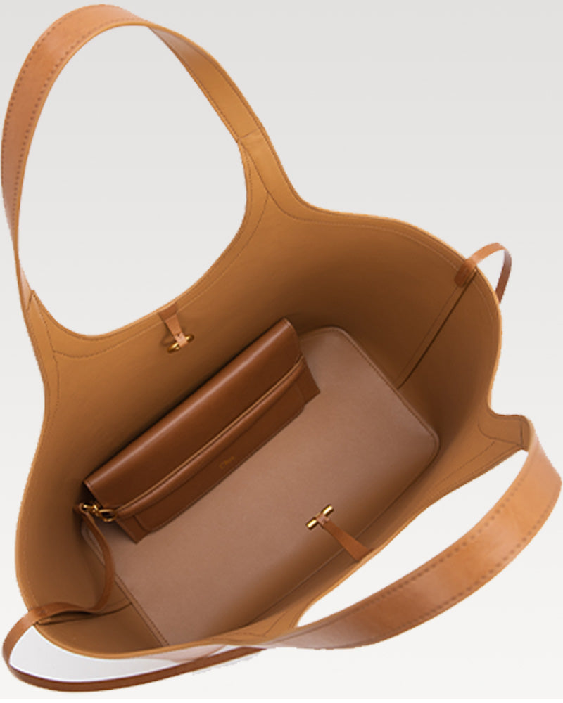 Vastote series top-grain vegetable-tanned leather tote bag
