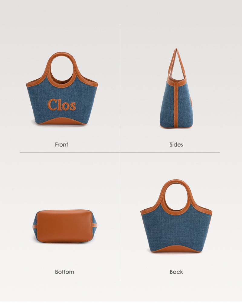 Vastote series denim tote bag