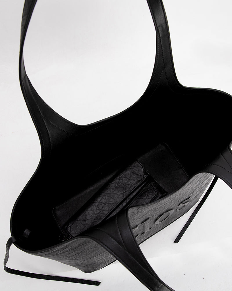 Vastote series top-grain leather tote bag