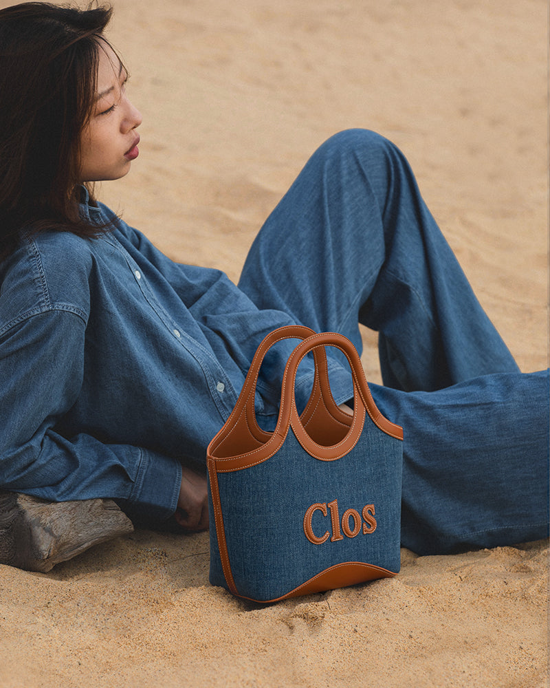 Vastote series denim tote bag