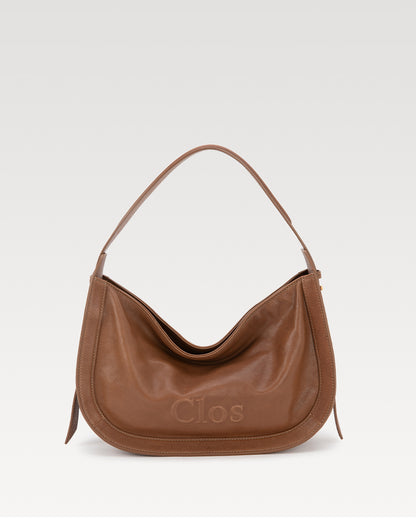 CarryFree Series Small Vegetable-Tanned Lambskin Hobo Bag