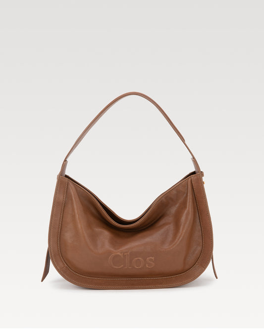 CarryFree Series Small Vegetable-Tanned Lambskin Hobo Bag