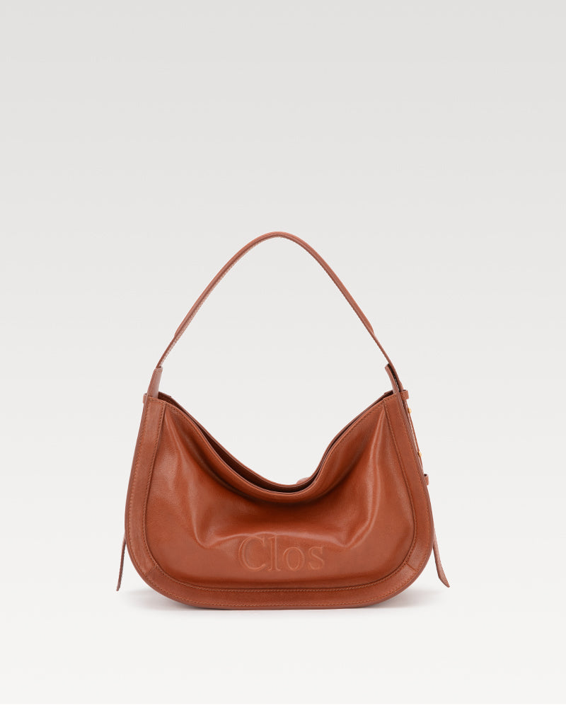 CarryFree Series Small Vegetable-Tanned Lambskin Hobo Bag