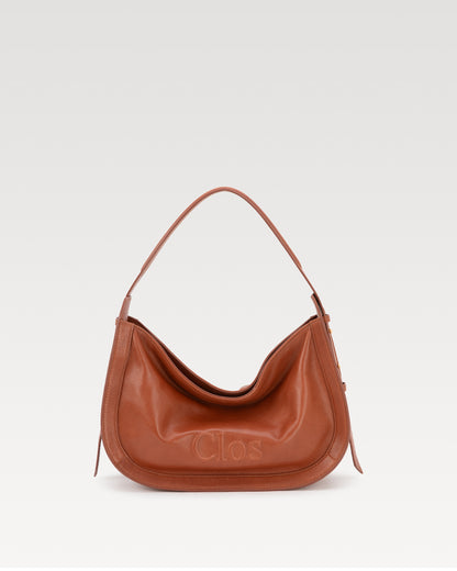 CarryFree Series Small Vegetable-Tanned Lambskin Hobo Bag
