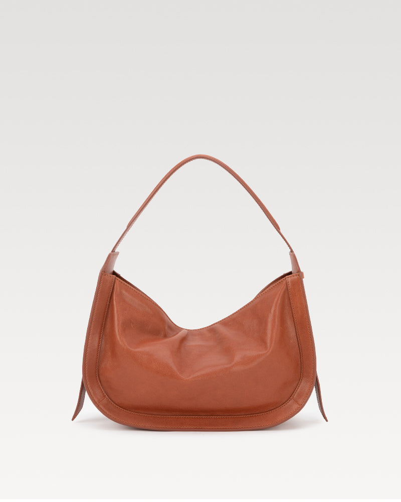 CarryFree Series Small Vegetable-Tanned Lambskin Hobo Bag