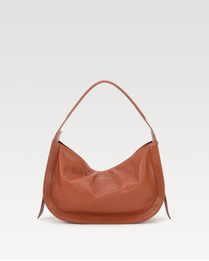 CarryFree Series Small Vegetable-Tanned Lambskin Hobo Bag
