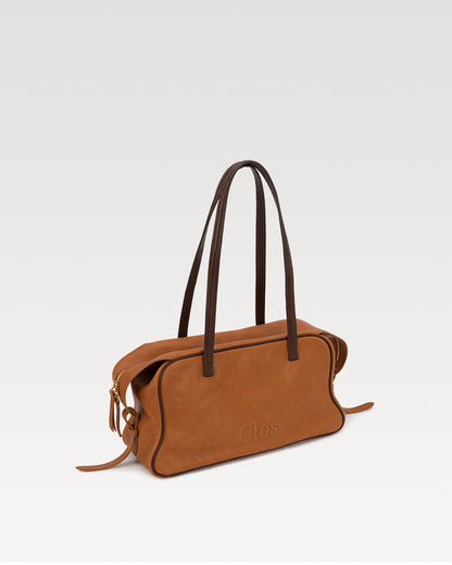 Pamperly Medium Mist-Waxed Vegetable-Tanned  Top-Grain Leather Boston Bag