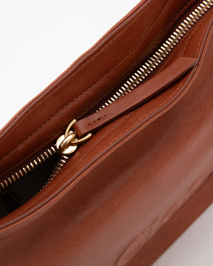 CarryFree Series Small Vegetable-Tanned Lambskin Hobo Bag