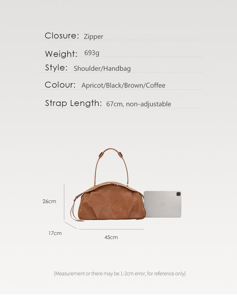 FloatBag Grand Vegetable-Tanned Full-Grain Leather Dinghy Bag