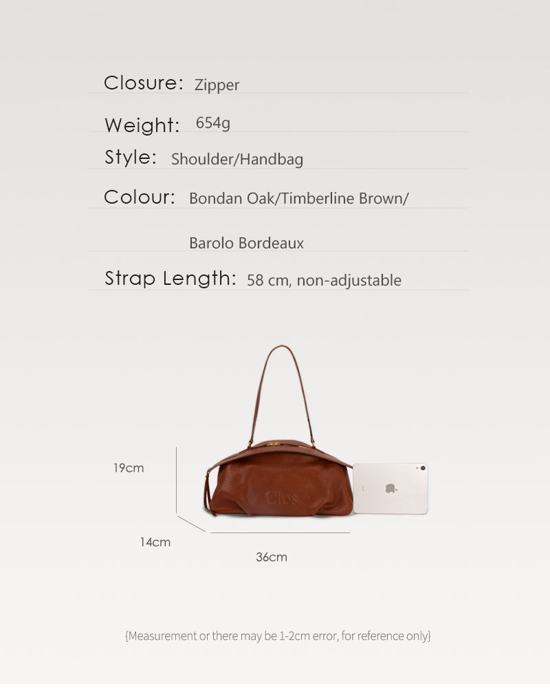 FloatBag Large Boat Bag in Top-Grain Cow Neck Leather