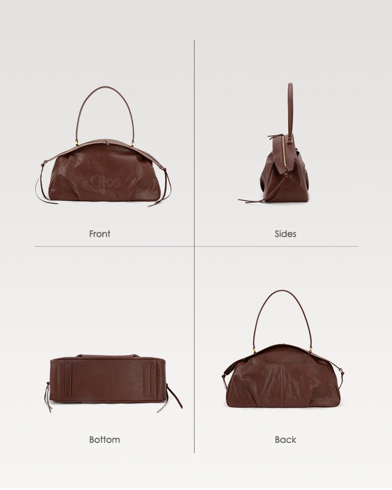 FloatBag Grand Vegetable-Tanned Full-Grain Leather Dinghy Bag