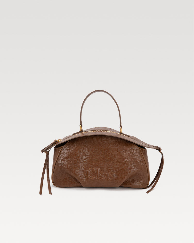 FloatBag Small Size Boat Bag in Top-Grain Cow Neck Leather