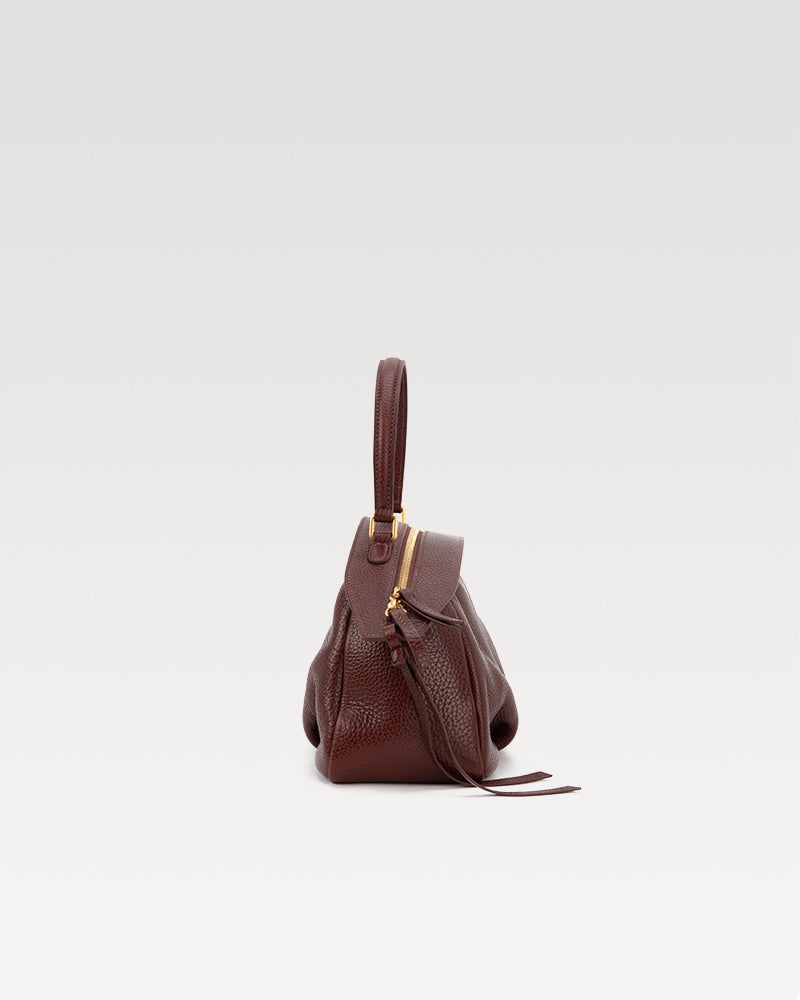 FloatBag Small Size Boat Bag in Top-Grain Cow Neck Leather