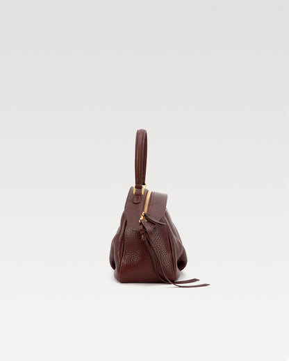 FloatBag Small Size Boat Bag in Top-Grain Cow Neck Leather