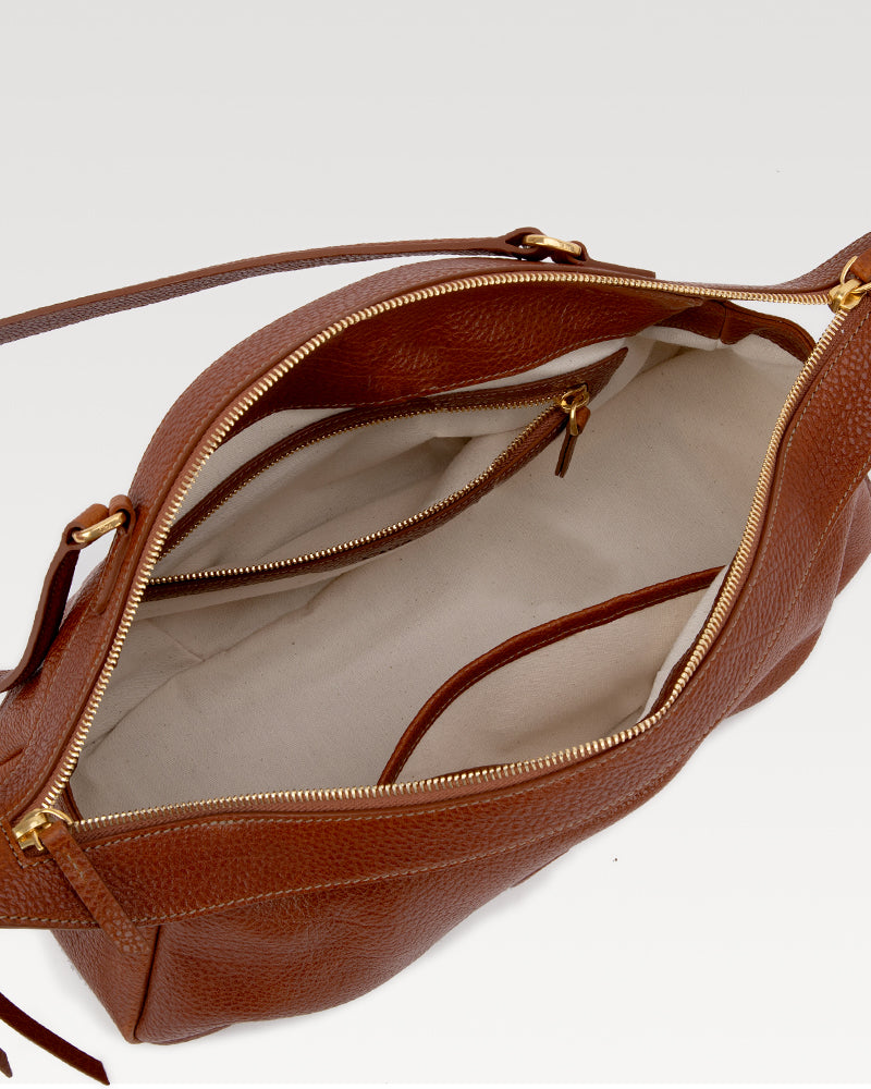 FloatBag Large Boat Bag in Top-Grain Cow Neck Leather