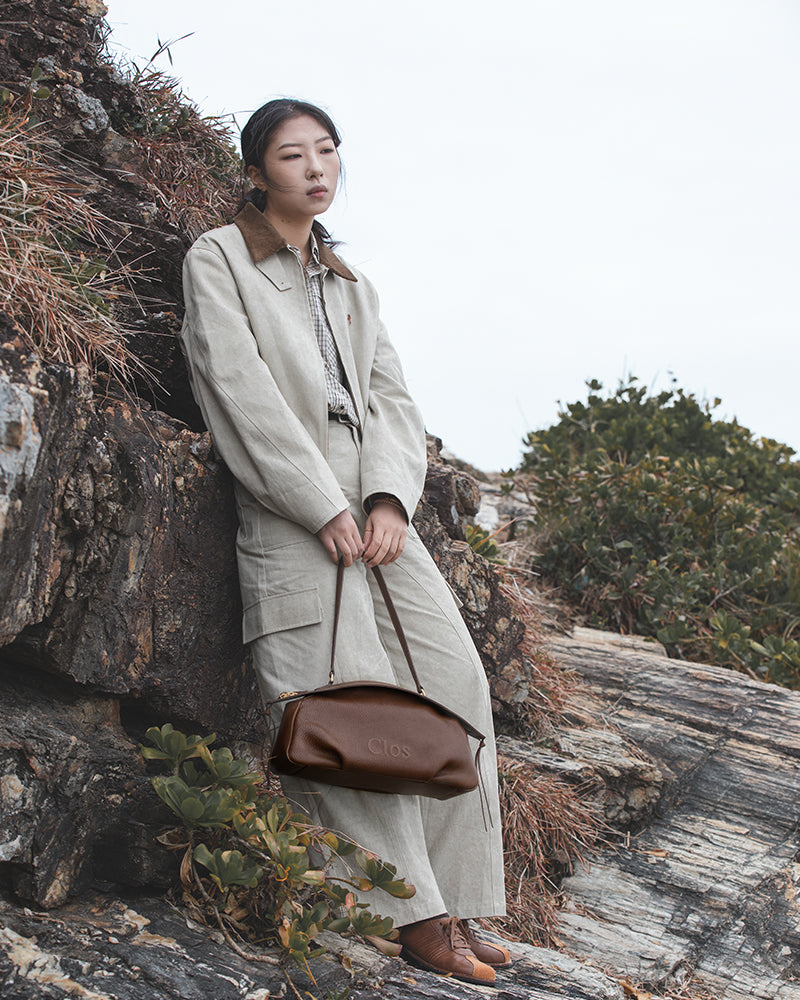 FloatBag Large Boat Bag in Top-Grain Cow Neck Leather