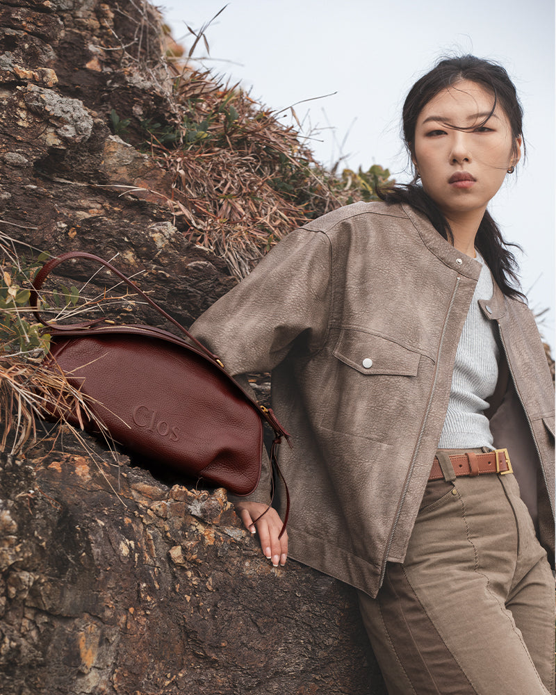 FloatBag Large Boat Bag in Top-Grain Cow Neck Leather