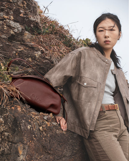 FloatBag Large Boat Bag in Top-Grain Cow Neck Leather