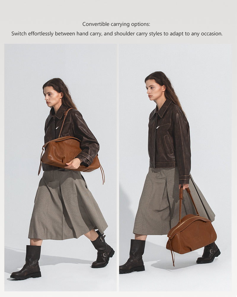 FloatBag Grand Vegetable-Tanned Full-Grain Leather Dinghy Bag