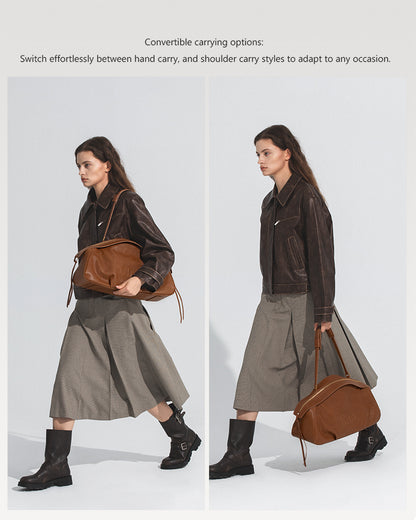 FloatBag Grand Vegetable-Tanned Full-Grain Leather Dinghy Bag