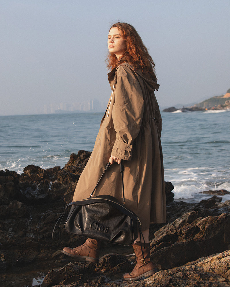 FloatBag Grand Vegetable-Tanned Full-Grain Leather Dinghy Bag