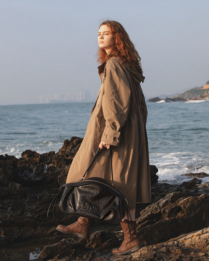 FloatBag Grand Vegetable-Tanned Full-Grain Leather Dinghy Bag