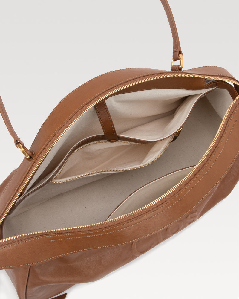 FloatBag Grand Vegetable-Tanned Full-Grain Leather Dinghy Bag