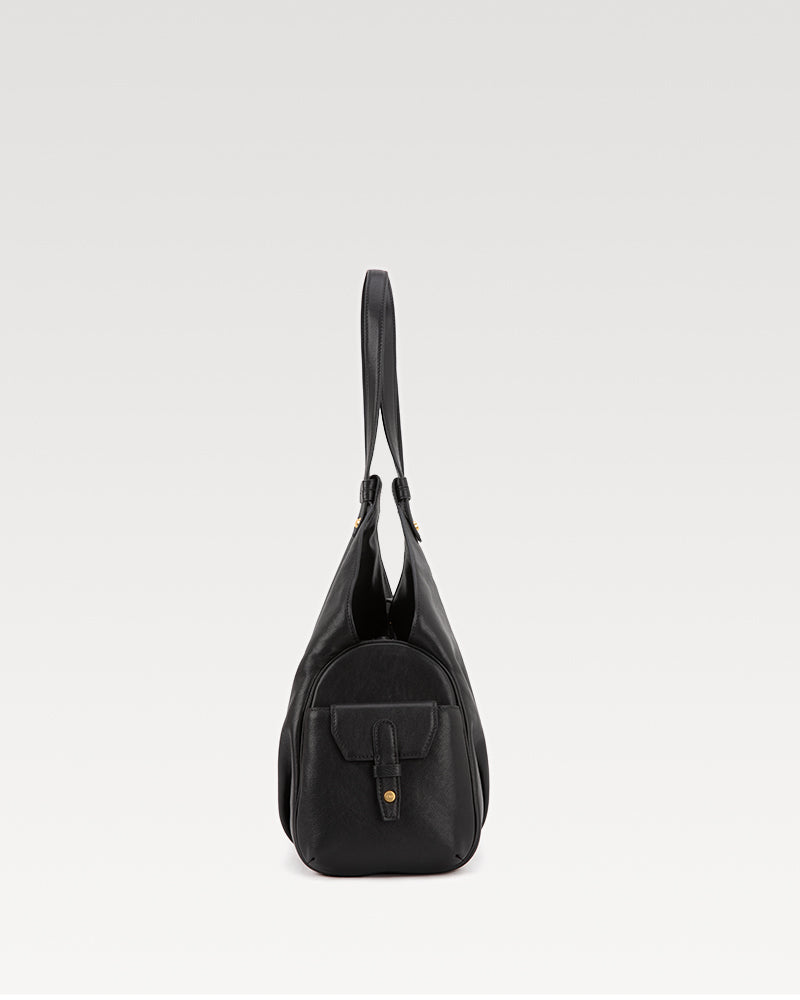 Coda Series Large Vegetable-Tanned Sheepskin Hobo Bag