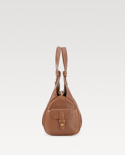 Coda Series Small Vegetable-Tanned Sheepskin Hobo Bag
