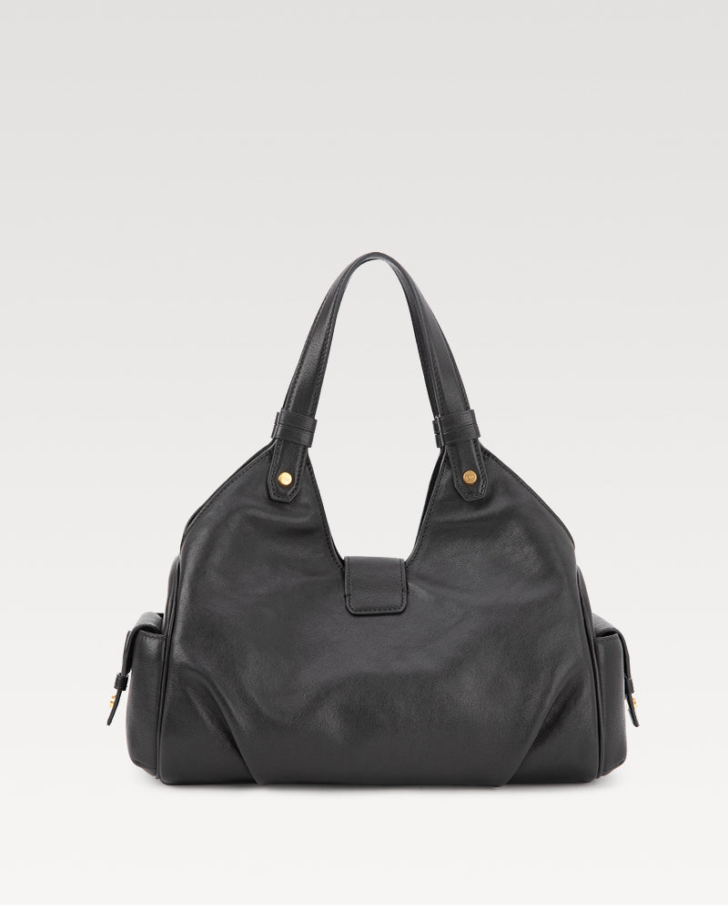 Coda Series Small Vegetable-Tanned Sheepskin Hobo Bag