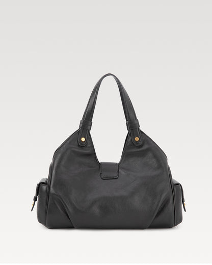 Coda Series Small Vegetable-Tanned Sheepskin Hobo Bag