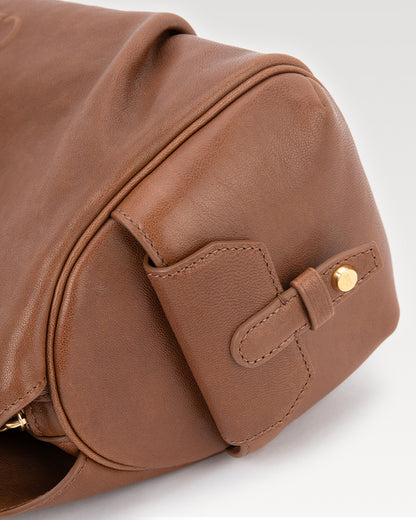 Coda Series Small Vegetable-Tanned Sheepskin Hobo Bag